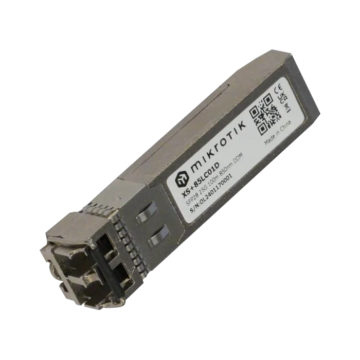 1.25G SFP, 10G SFP  и 25G SFP28 модул за по-къси разстояния MikroTik XS 85LC01D
