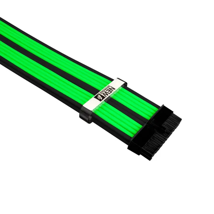 Комплект удължителни кабели, 1stPlayer BGE-001, Custom Modding Cable Kit Black/Green - ATX24P, EPS, PCI-e