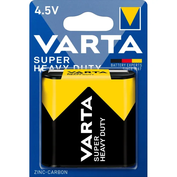 Цинк карбонова батерия  3R12 /1 бр. в опаковка/ блистер  4.5V  VARTA