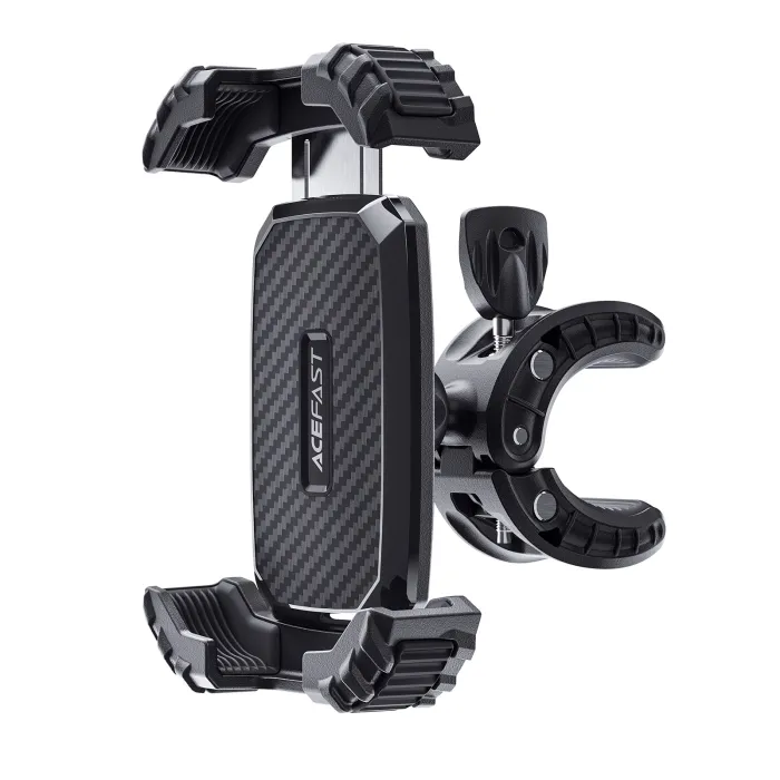 Стойка за телефон за велосипед, Acefast D23, Bicycle phone holder - Anti-skid, Shock-Absorbing, Black