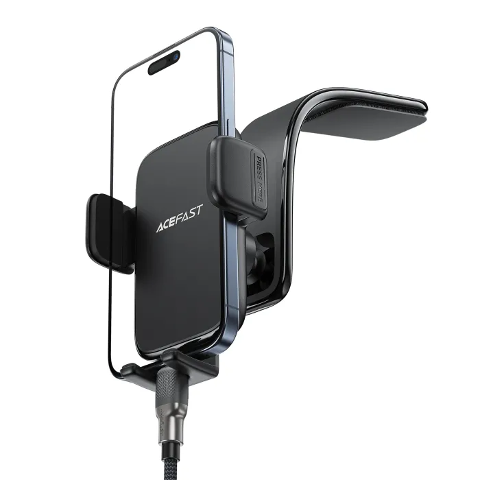 Стойка за телефон за кола, Acefast D28, Car phone holder, 360 degree, Black