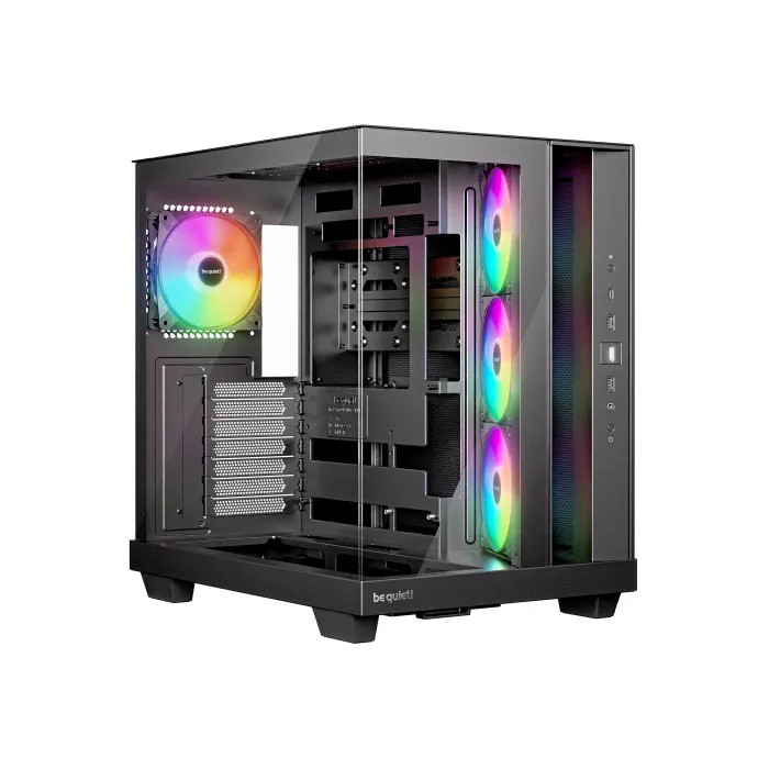 be quiet! Light Base 500 LX Black – Middle Tower кутия за ATX, 4× ARGB PWM вентилатора, USB-C