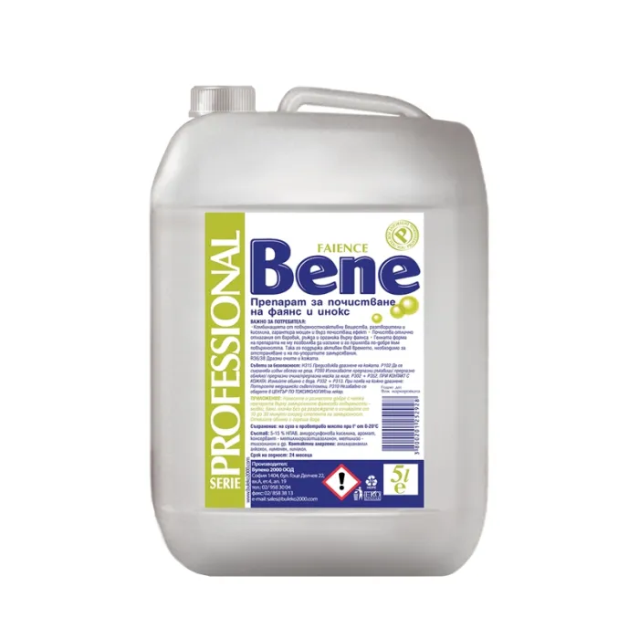 Bene Препарат за почистване на фаянс, професионален, 5 L