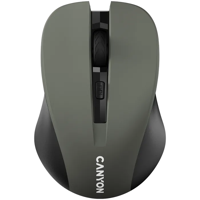 Безжична мишка CANYON MW-1 Grey, 1600 DPI, 3 бутона, SoftTouch