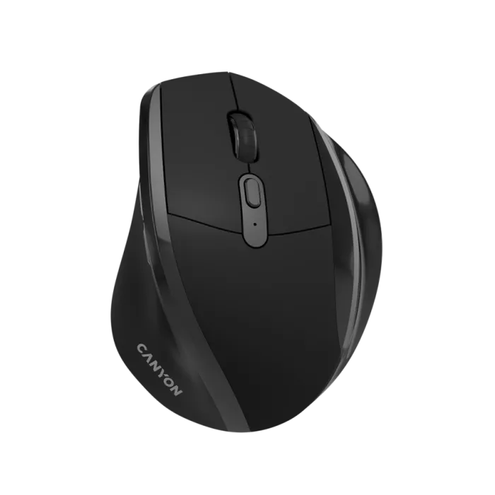 Безжична мишка CANYON OnClick 17 Black, 1600 DPI, 6 бутона, 2.4GHz