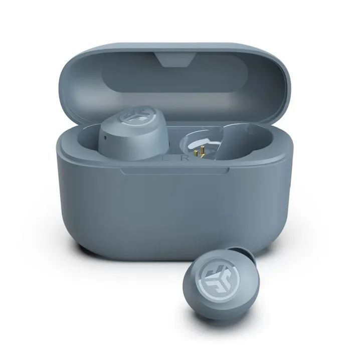 Безжични TWS слушалки JLab GO Air POP, Bluetooth 5.1, 32+ часа, Dual Connect, EQ3, IPX4, сиви