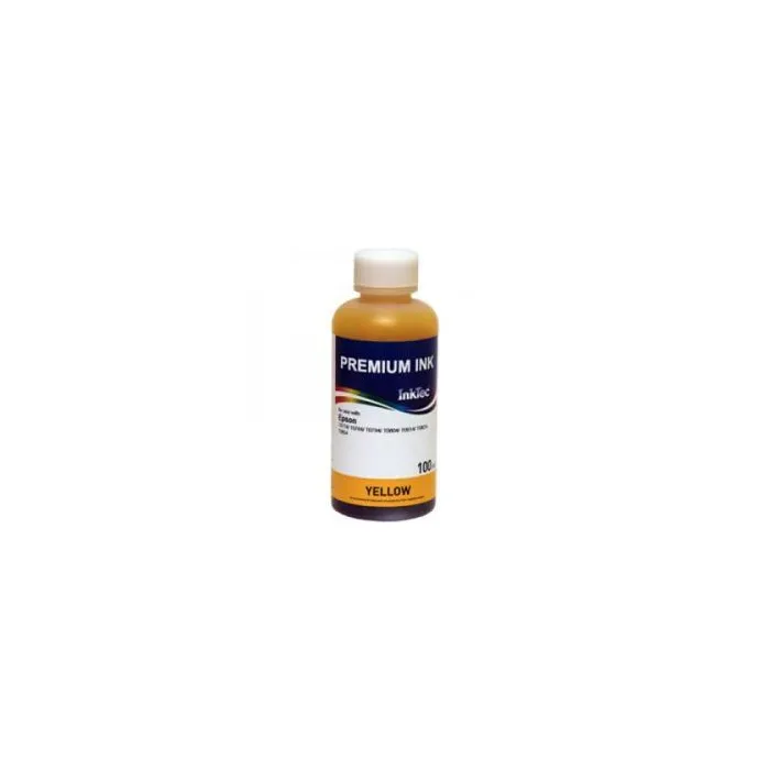 Бутилка с мастило INKTEC за Canon CLI-221Y/821Y/521Y , Жълт, 100 ml