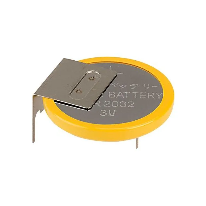 Бутонна батерия литиева CR 2032 3V с накрайници industrial EVE BATTERY