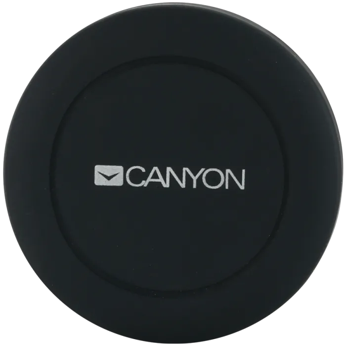 Canyon Car Holder for Smartphones,magnetic suction function ,with 2 plates(rectangle/circle), black ,44*44*40mm 0.035kg