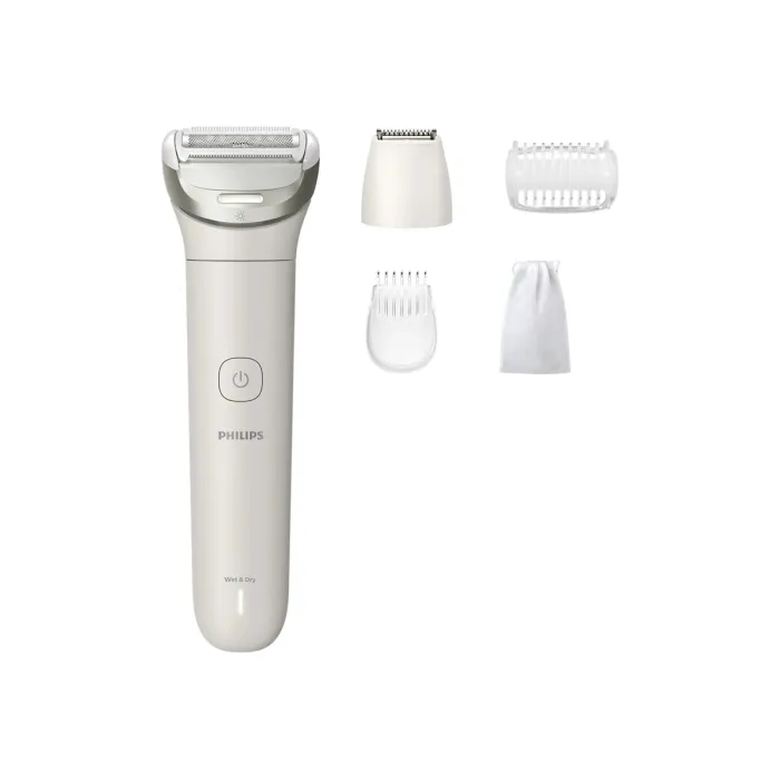 Дамска електрическа самобръсначка Philips BRL147/00 Series 8000, мокро и сухо бръснене, до 100 мин работа, 3 остриета, LED светлина, USB-A