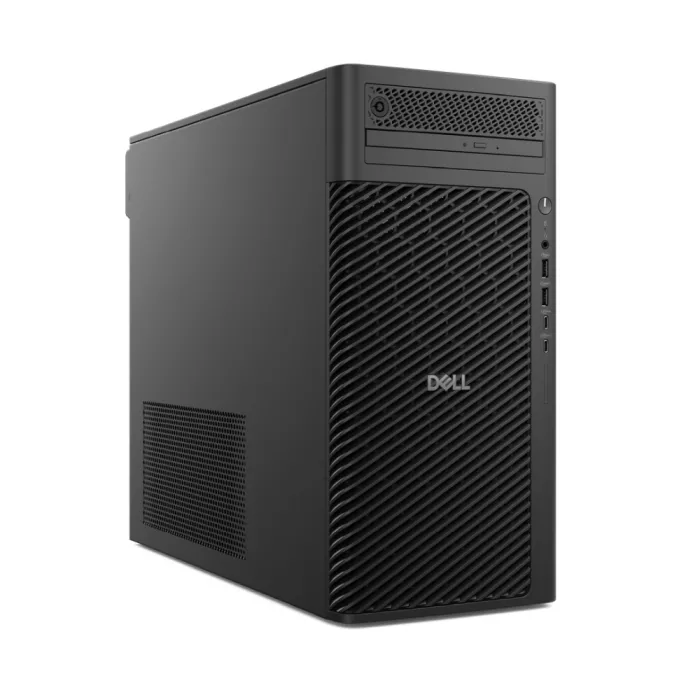 Dell Pro Max Tower T2 FCT2250, Intel Core Ultra 9 285 (36 MB cache, 24 cores, 1.9 GHz to 5.7GHz), 32GB: 2 x 16 GB, DDR5, 5600 MT/s, 1TB SSD PCIe M.2, Integrated Graphics, Bulgarian Keyboard&Mouse, 1500W, Win 11Pro, 3Y PS