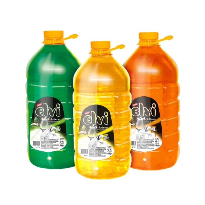 Elvi Препарат за миене на съдове Gel   Softener, лимон, 5 L