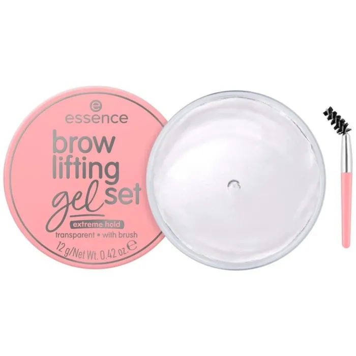 Essence Brow Lifting, прозрачен гел за вежди с екстремна фиксация, 12 г, с четка