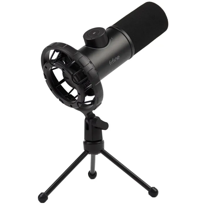 Настолен микрофон FIFINE K658 Dynamic RGB - Black