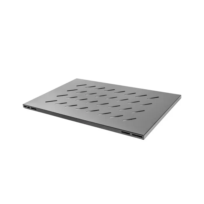 Фиксиран рафт Lanberg AK-1016-B за Open Rack 19″ 1000 mm, 1U, 480.5x780 mm, до 120 kg, черен