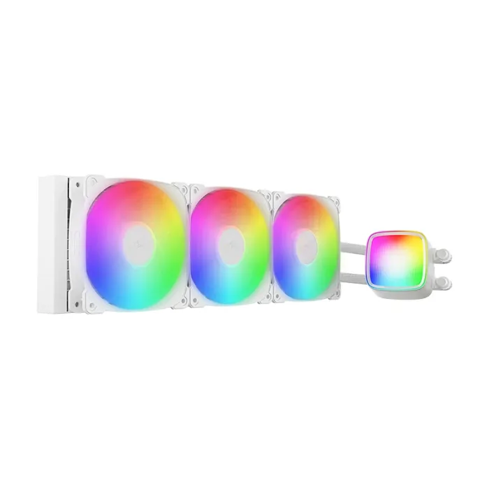 Водно охлаждане, Geometric Future Eskimo Pro 360 White, Addressable RGB, LGA1851/AM5, Water Cooling