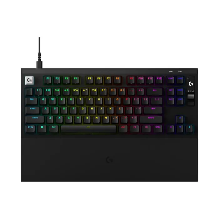 Геймърска механична клавиатура LOGITECH G PRO X2 RAPID TKL, магнитни аналогови линейни суичове, USB, кабелна, RGB подсветка, черна
