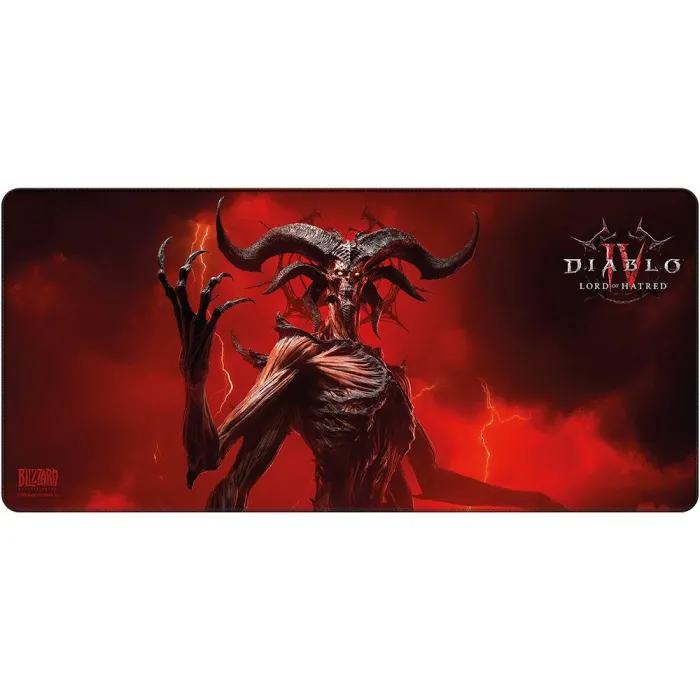 Геймърски пад за мишка BLIZZARD Diablo IV: Lord of Hatred - Mephisto, XL, 900 x 420 x 4 мм, многоцветен, съвместим с всички видове мишки