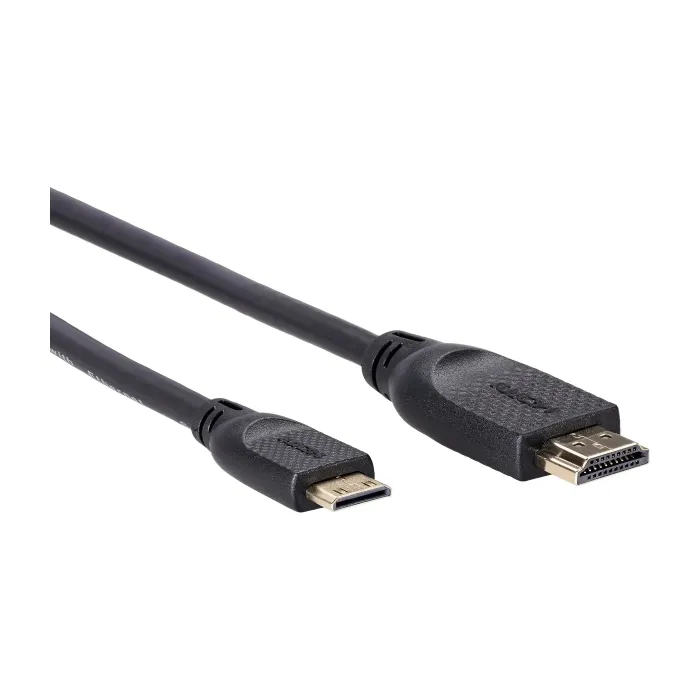 HDMI кабел VCom CG583-1.8m, HDMI мъжки към Mini HDMI мъжки, HDMI 2.0, 4K 2160p при 60 Hz, екраниран, позлатени конектори, 1.8 m