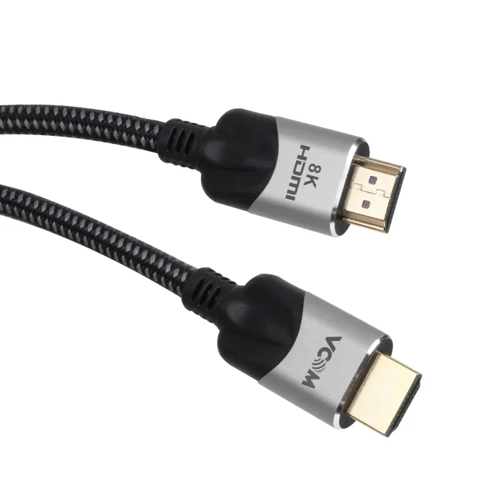Кабел HDMI 2.1 VCom CG865-10.0, HDMI мъжки към HDMI мъжки, 10 m, 8K@60Hz/4K@120Hz, 48 Gb/s, HDR, eARC, позлатени конектори