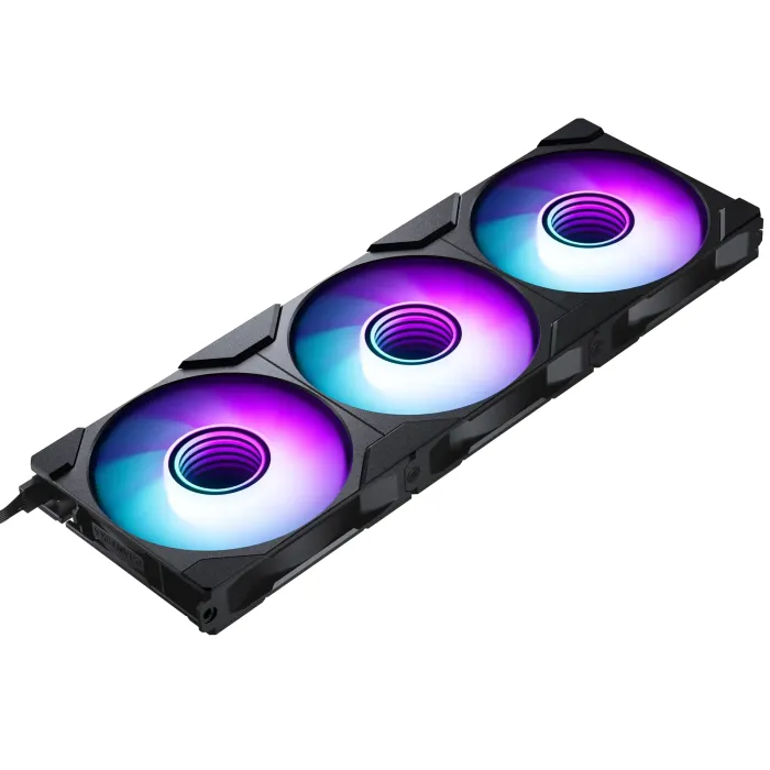 Комплект вентилатори Phanteks M25G2-120 Reverse aRGB, 3 x 120 mm, Reverse Blade, 350–2000 об./мин, PWM, хидравличен лагер, RGB хъб
