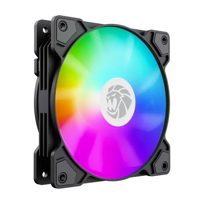 Компютърен вентилатор GameMax FN12A-S5, 120 x 120 x 25 mm, Addressable RGB, 800–1600 RPM, 41 CFM, PWM
