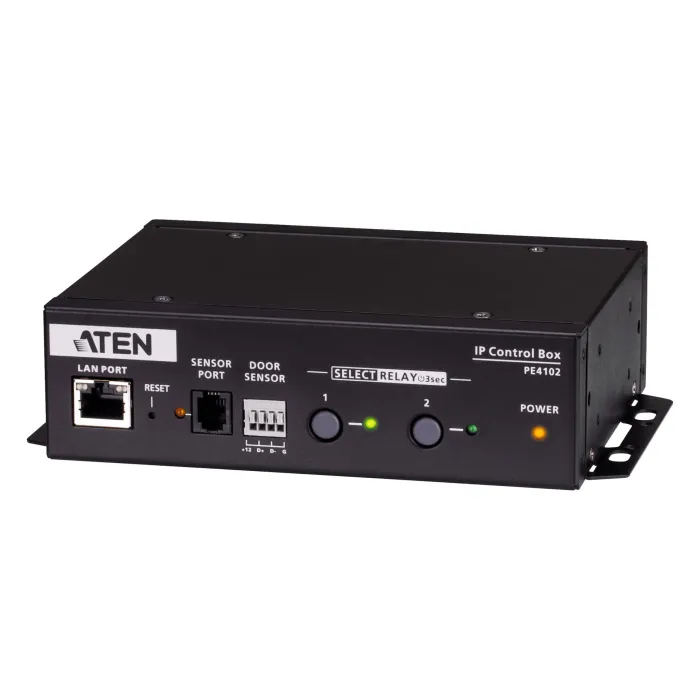 Контролер за Eco PDU ATEN PE4102G-AT-G, 2 x IEC C13, 1 x IEC C14, RJ-45 женски порт, черен