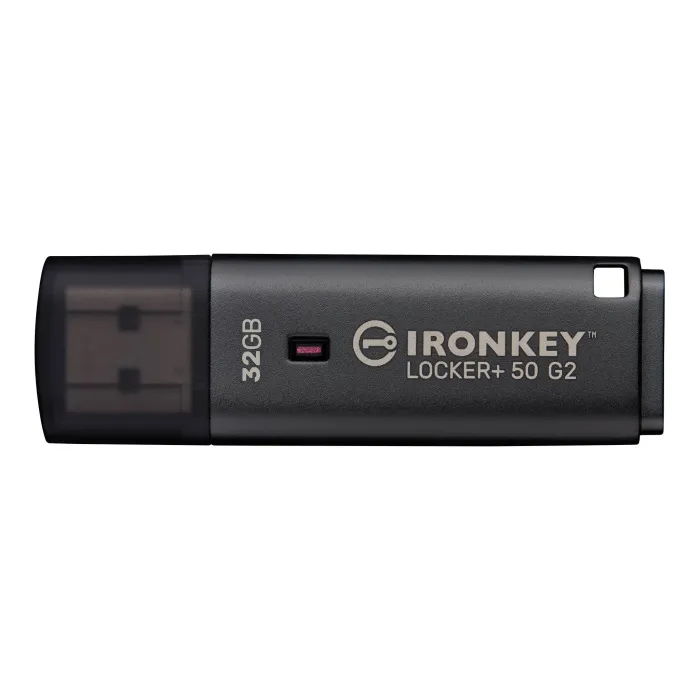 Криптирана USB памет Kingston IronKey Locker+ 50 G2 32GB, USB 3.2 Gen 1, XTS-AES 256-bit, 145/115 MB/s