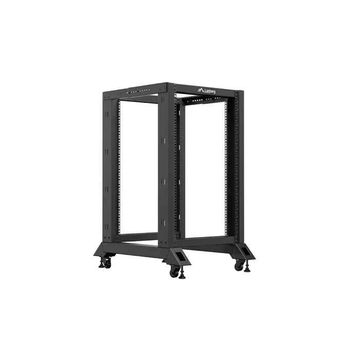 Комуникационен шкаф, Lanberg open rack 19" 18U 600x800 black