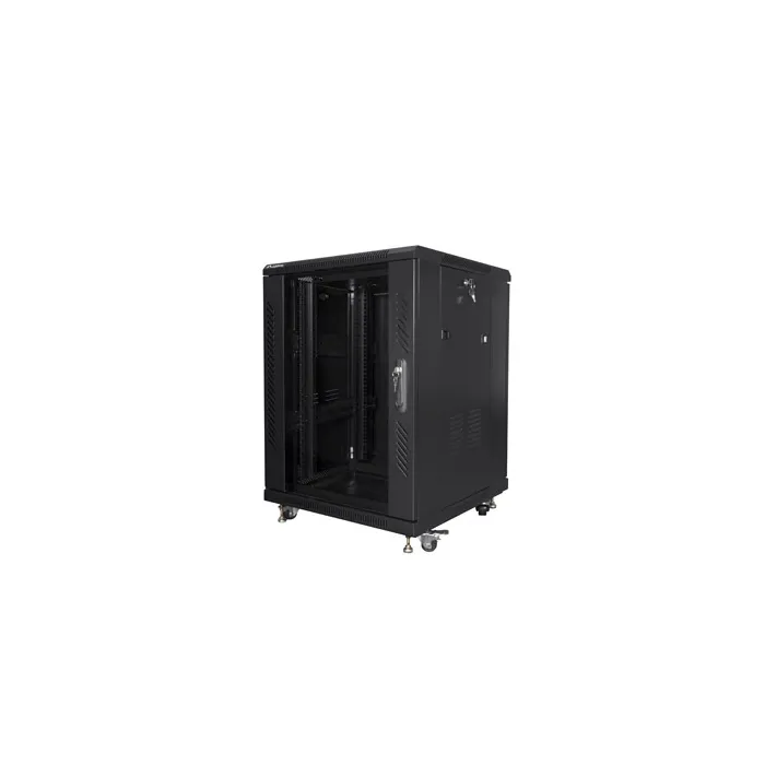 Комуникационен шкаф, Lanberg rack cabinet 19" free-standing 15U/600x600 (flat pack) black