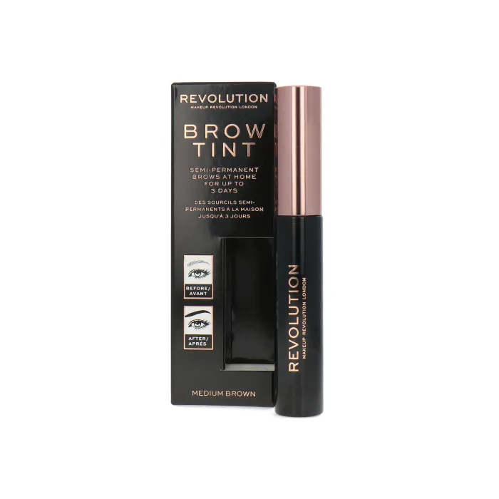 Makeup Revolution Brow Tint Medium Brown Гел за оформяне на вежди 6 мл