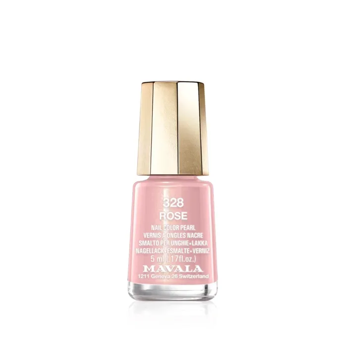 Mavala Лак за нокти Glossy & Long Lasting, нюанс 328 Rose, 5 мл, миниатюра