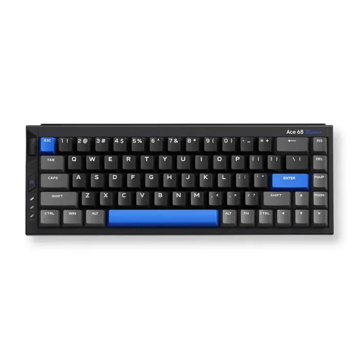 MCHOSE Ace 68 Turbo геймърска клавиатура, Hall Effect, 65%, 16K, Mount Tai Magnetic Switch GT, Cyber Black