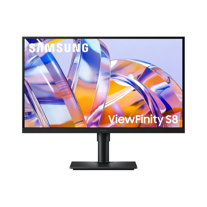 Монитор SAMSUNG 27H800, 27" 4K UHD, IPS, 60Hz, 5ms, USB-C с 90W, HDR10, RJ-45, KVM превключвател