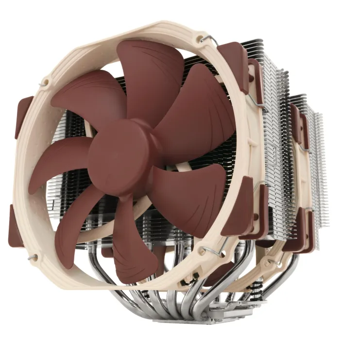 Охладител за процесор Noctua NH-D15, въздушно охлаждане с двоен вентилатор, Socket 1851, 300–1500 RPM, 24,6 dBA, 4-pin, 161 x 150 x 165 mm