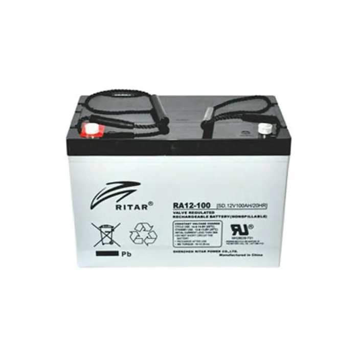 Оловна Батерия (RA12-100S) AGM 12V / 100 Ah - 306.5 / 168.5 / 210mm  F15(M6) RITAR