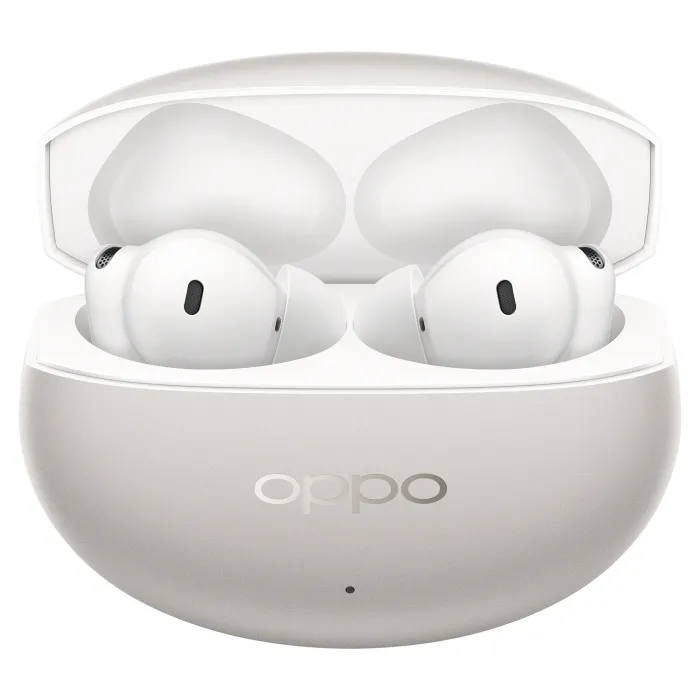 Безжични TWS слушалки OPPO Enco X3s, Nebula Silver, двойни динамични драйвери 11 mm + 6 mm, активно шумопотискане до 55 dB, Bluetooth 5.4, IP55