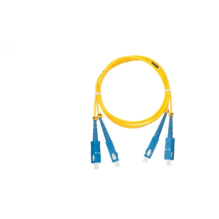 Оптична пач корда 1 метър SC/UPC – LC/UPC, NIKOMAX NMF-PC2S2C2-SCU-LCU-001