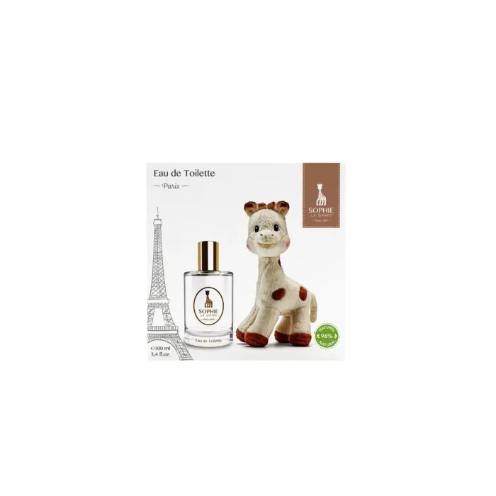Подаръчен комплект Sophie la Girafe Girafe, тоалетна вода за жени, 50 ml + колекционерска плюшена играчка Sophie La Girafe