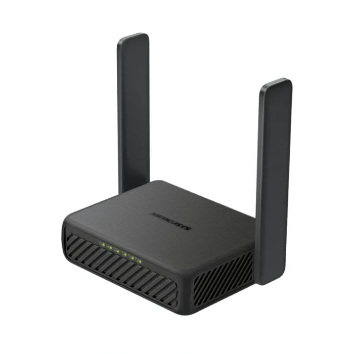 Преносим 4G LTE рутер Mercusys MB113-4G, Cat 4, Wi-Fi N300 до 300 Mbps, 150 Mbps изтегляне/50 Mbps качване, Nano SIM, до 32 устройства, USB-C