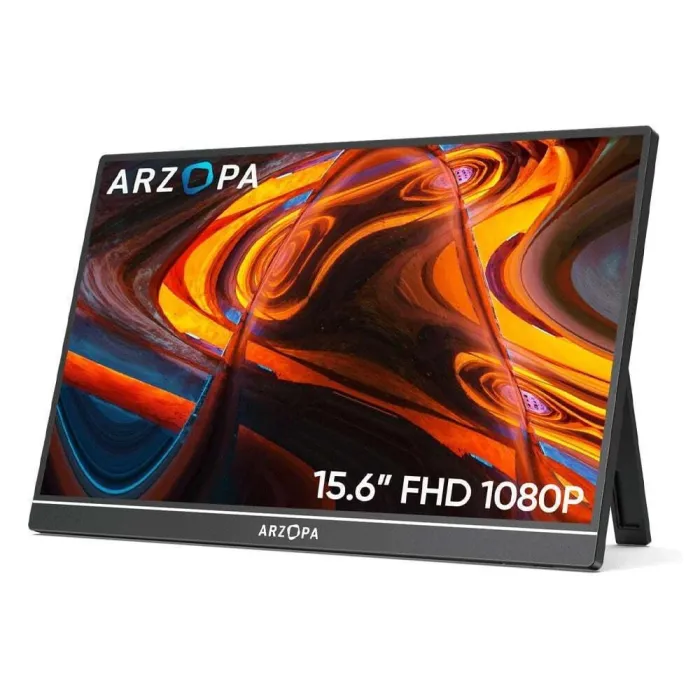 Преносим монитор Arzopa A1 Pro, 15.6", Full HD 1920 x 1080, IPS, 60 Hz, 16:9, вградени високоговорители