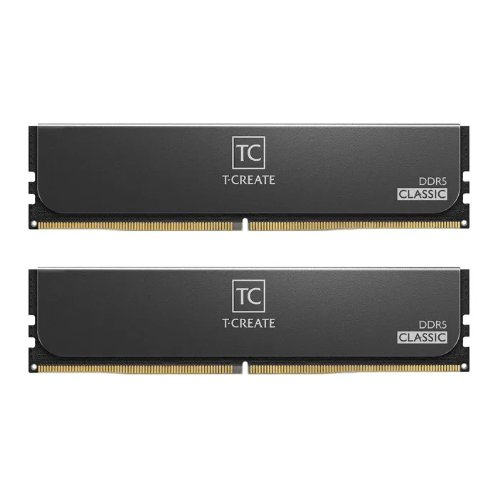 RAM памет TEAM GROUP T-Create Classic Black, DDR5, 32 GB (2x16 GB), 6000 MHz, CL48, AMD EXPO, Intel XMP, с радиатор