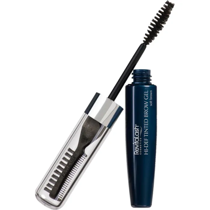 RevitaLash Hi-Def Soft Brown минерален тониран гел за вежди 3 ml