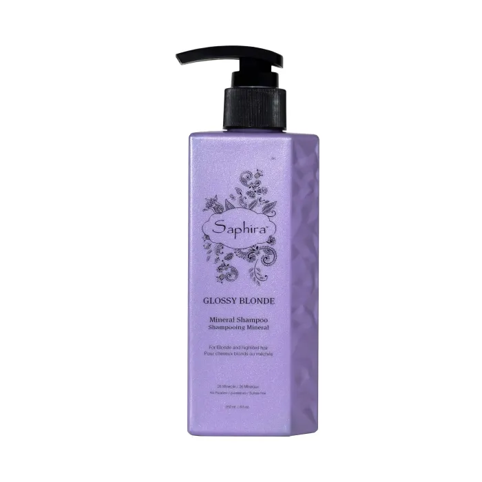 Saphira Glossy Blonde оцветяващ шампоан за руса коса 250 мл