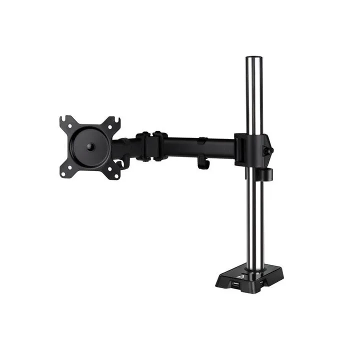 Стойка за монитор за бюро ARCTIC Z1 (Gen 3), Регулируема, до 49", 15 кг, hub USB 2.0, Черен
