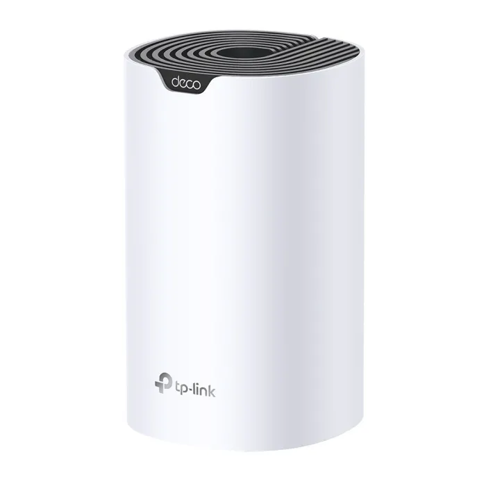 Двубандов Mesh Wi-Fi 5 рутер TP-LINK Deco S7, AC1900, до 1300 Mbps на 5 GHz, до 600 Mbps на 2,4 GHz, 3× Gigabit Ethernet, бял, 1-pack
