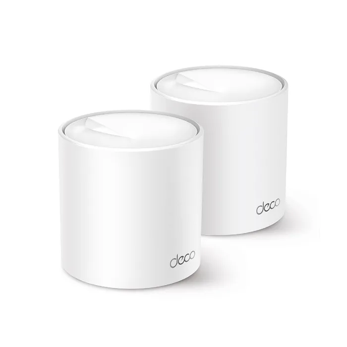 Mesh Wi-Fi 6 система TP-Link Deco X50 (2-pack), AX3000, двубандова 2,4/5 GHz, 2 модула, бяла, 3 Gigabit порта на модул