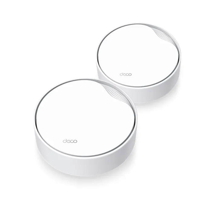 Двубандова Mesh Wi-Fi система TP-Link DECO X50-POE (2-Pack), Wi-Fi 6 AX3000, 2,4 GHz/5 GHz, до 2402 Mbps, 2,5 Gbps, PoE