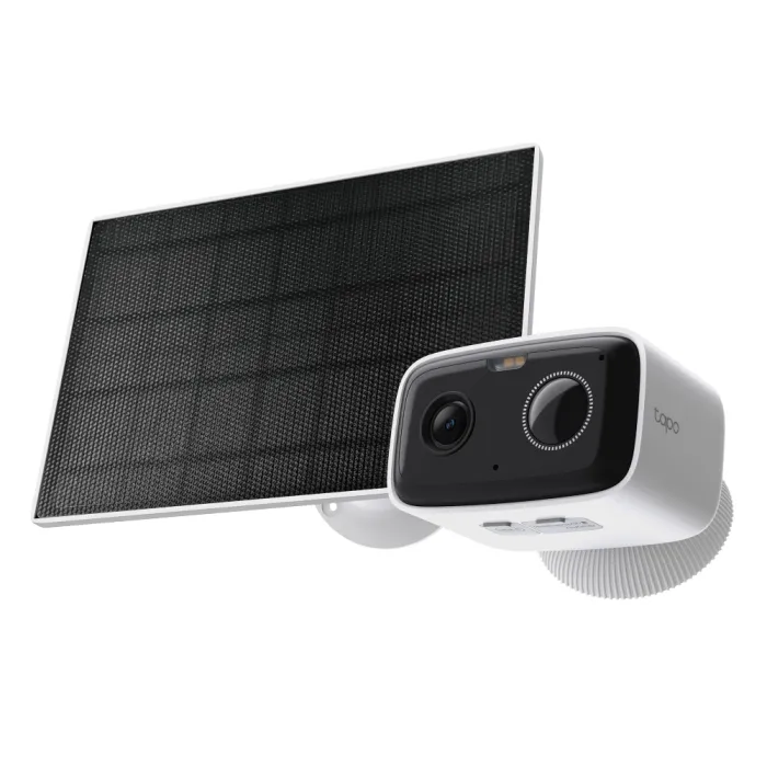 TP-Link Tapo C400 KIT – соларен комплект безжична външна Wi-Fi камера 1080p, цветно нощно виждане, детекция на човек, microSD до 512GB, IP65