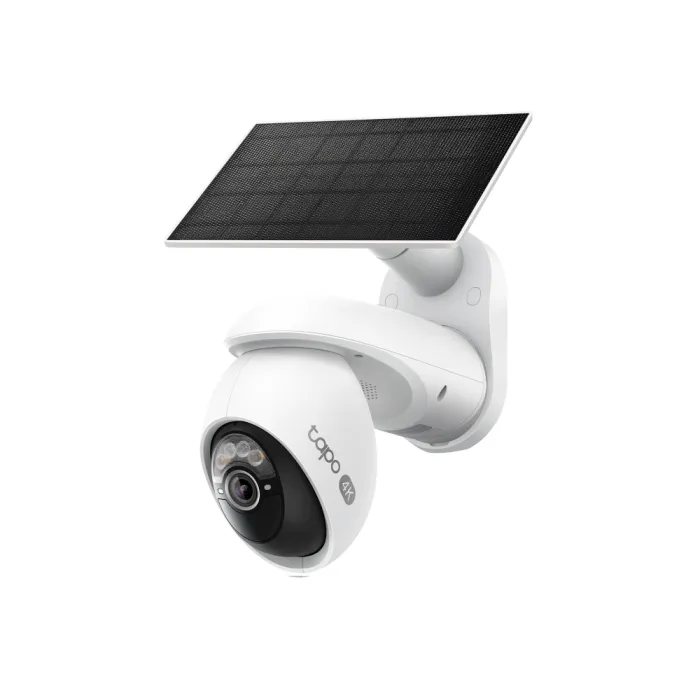 TP-Link Tapo C660 KIT соларна Wi-Fi камера 4K 8MP Pan/Tilt, AI детекция, цветно нощно виждане, microSD до 512GB, IP65